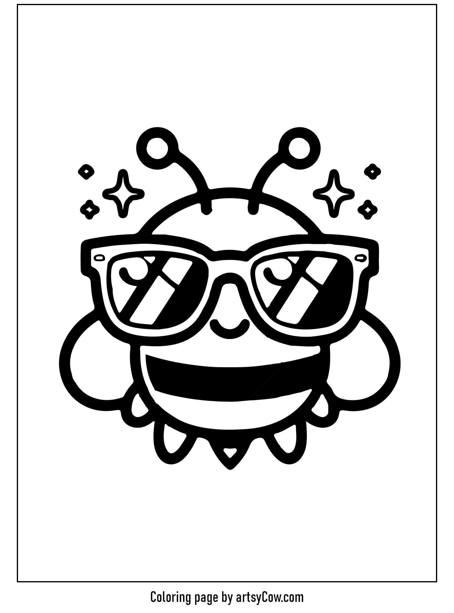 Bumblebee with Stylish Sunglasses